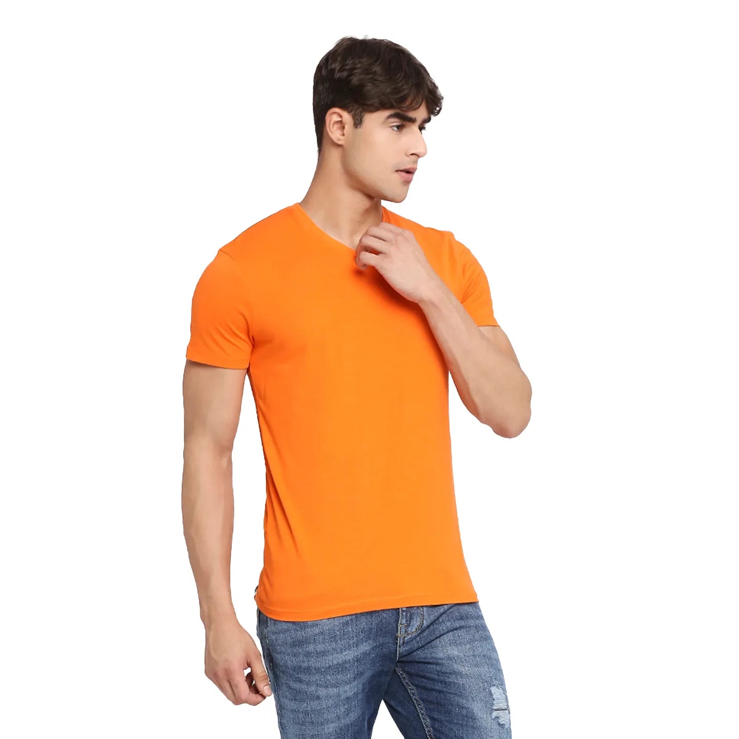 White Regular Fit Men's Short Sleeves T-Shirt by Being Human Clothing