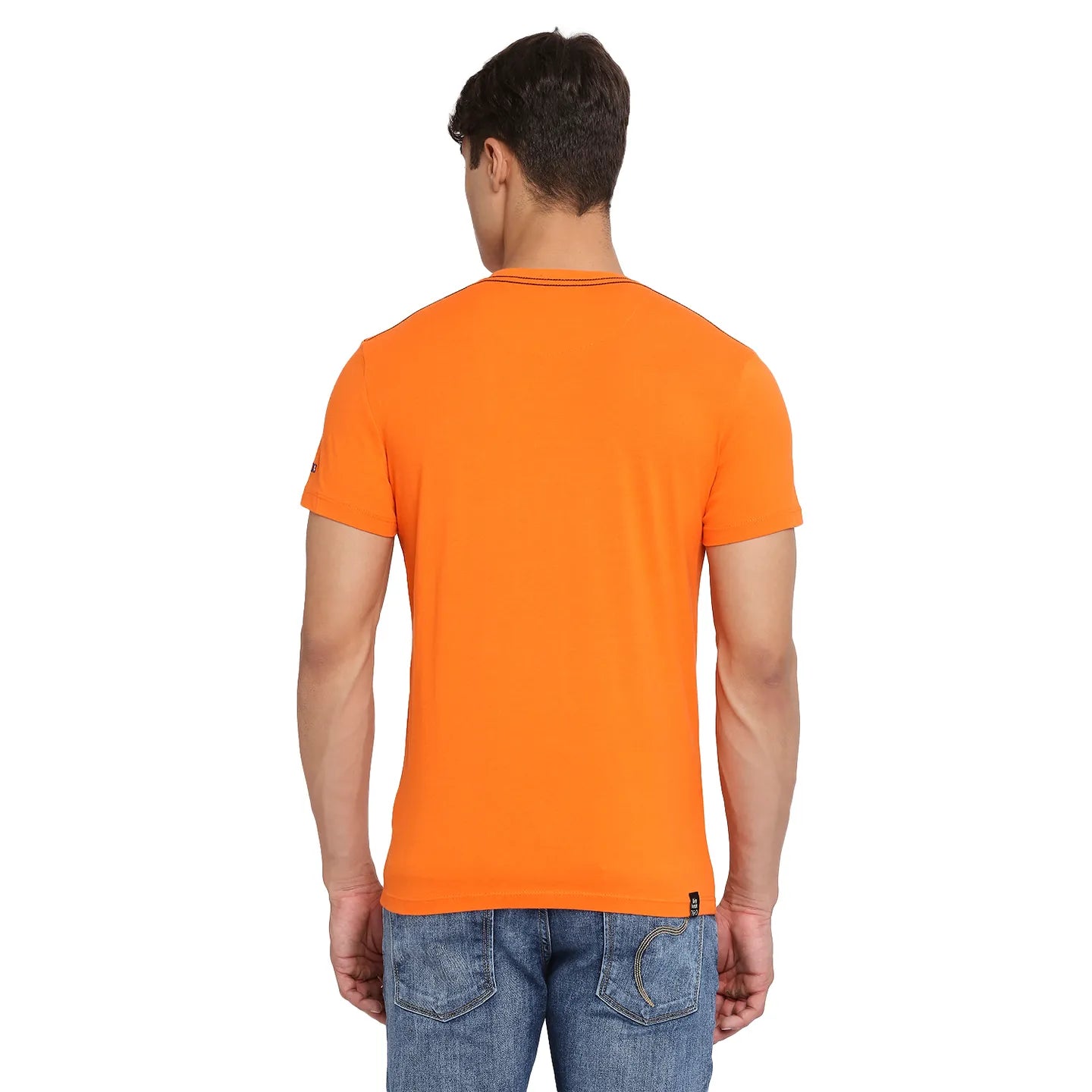 White Regular Fit Men's Short Sleeves T-Shirt by Being Human Clothing