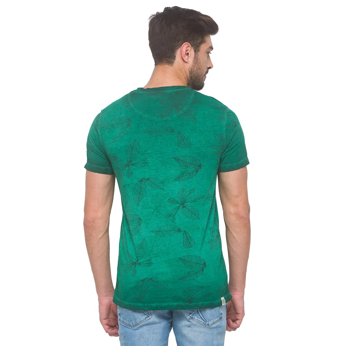 Being Human Clothing Men Slim Fit Crew Neck T-Shirts-Grey Melange