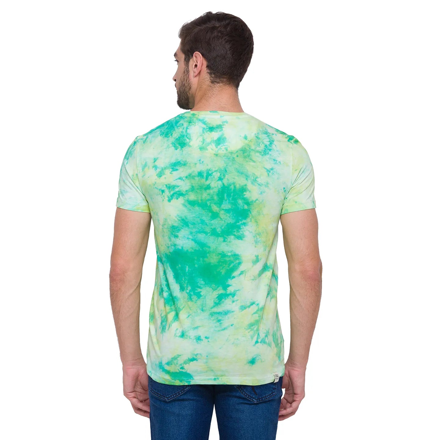 Green Regular Fit Men's Short Sleeves T-Shirt by Being Human Clothing