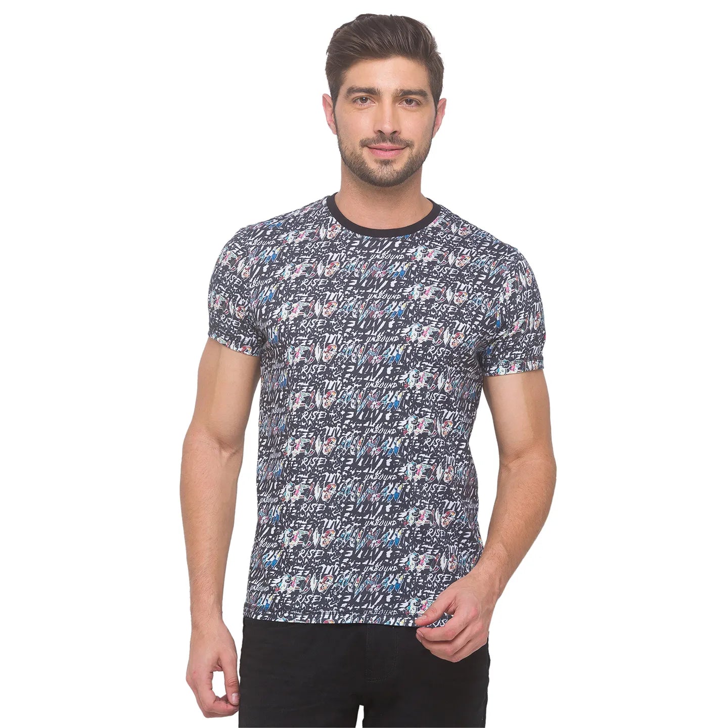 Being Human Clothing Men Regular Fit Crew Neck T-Shirts-White