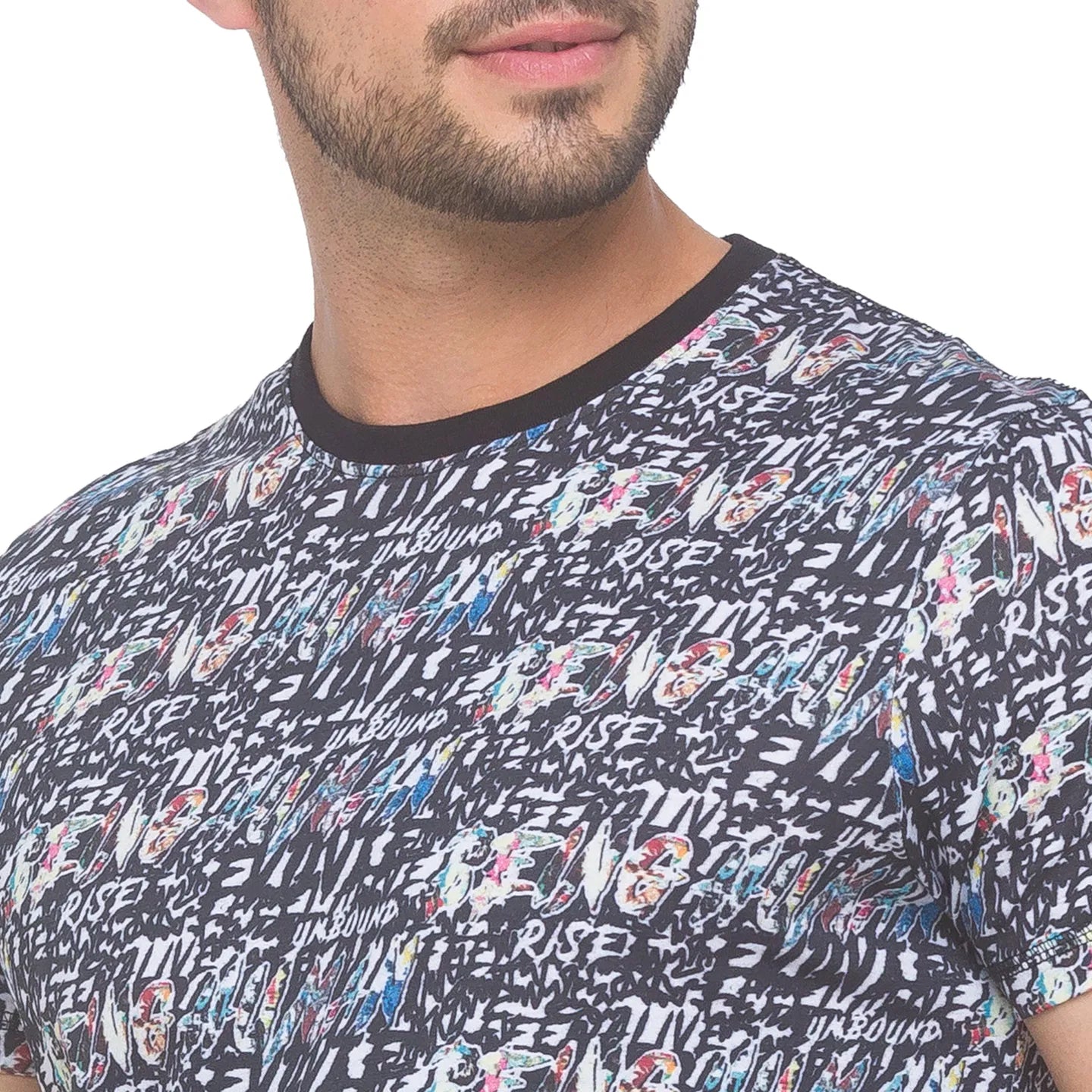 Being Human Clothing Men Regular Fit Crew Neck T-Shirts-White