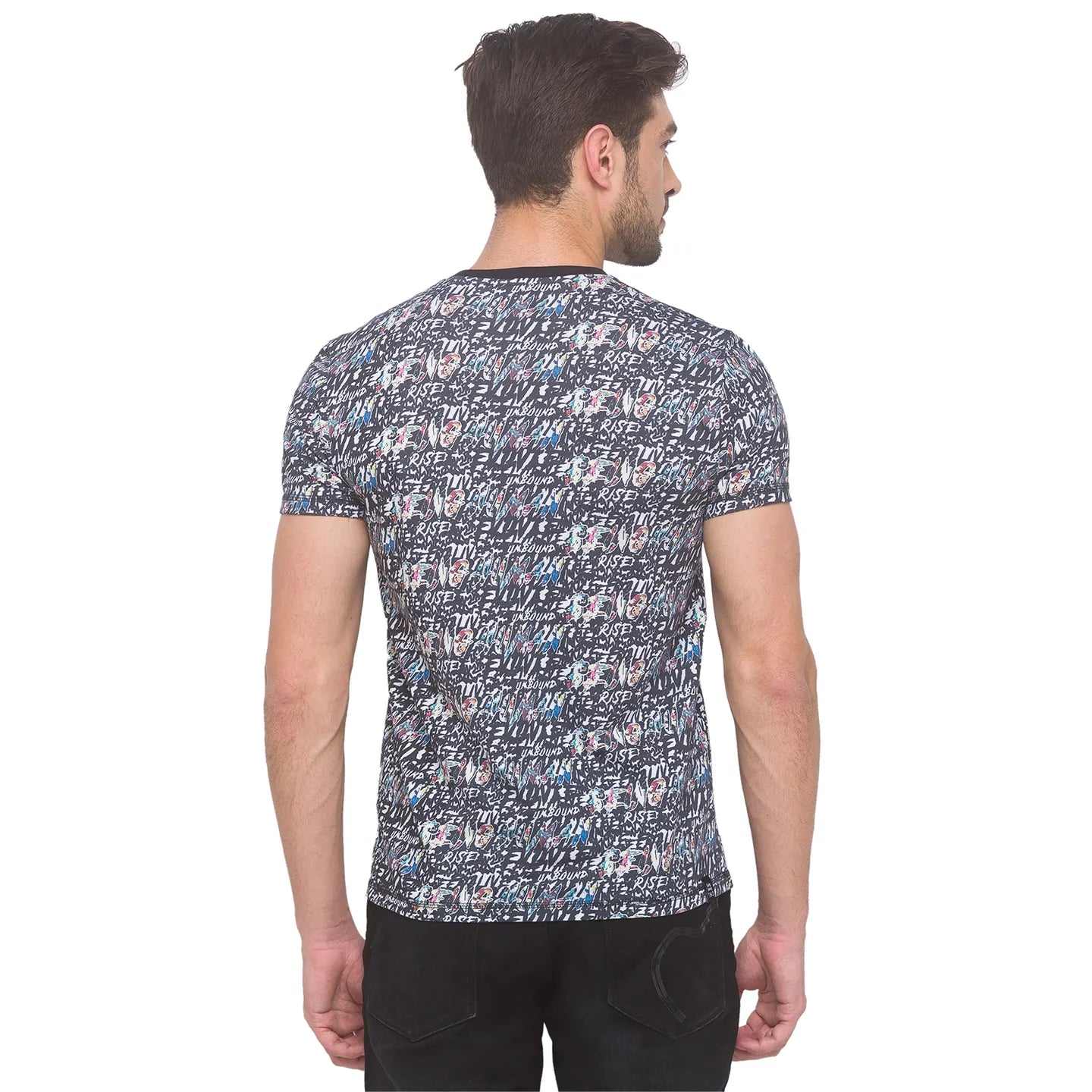 Being Human Clothing Men Regular Fit Crew Neck T-Shirts-White