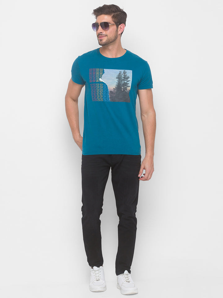 Ocean Regular Fit Round Neck Men's T-shirt