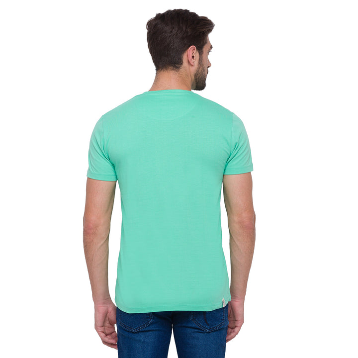 Sea Foam Regular Fit Round Neck Men's T-shirt