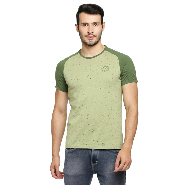 Sage Regular Fit Round Neck Men's T-Shirt by Being Human Clothing