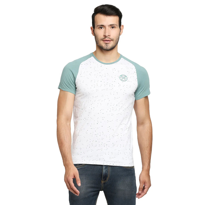 White Regular Fit Men's Short Sleeves T-Shirt by Being Human Clothing