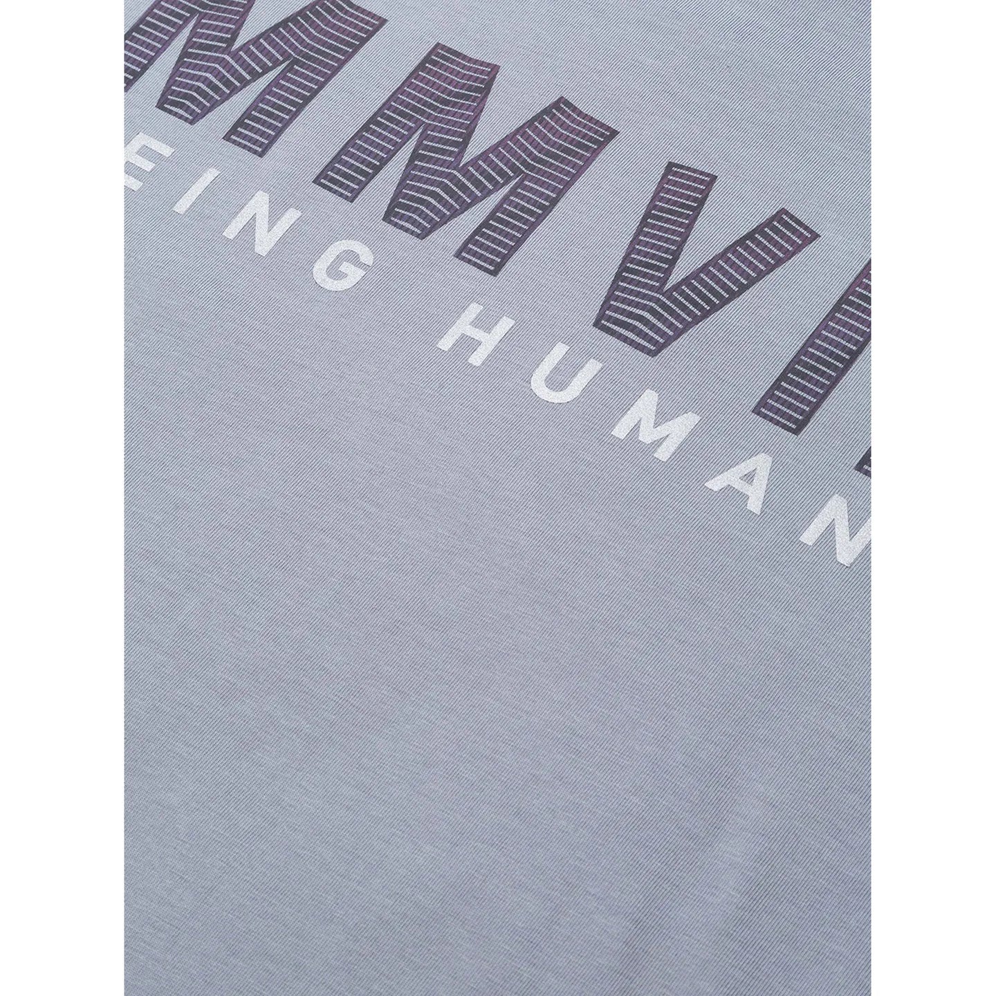 Grey Regular Fit Round Neck Men's T-Shirt by Being Human Clothing