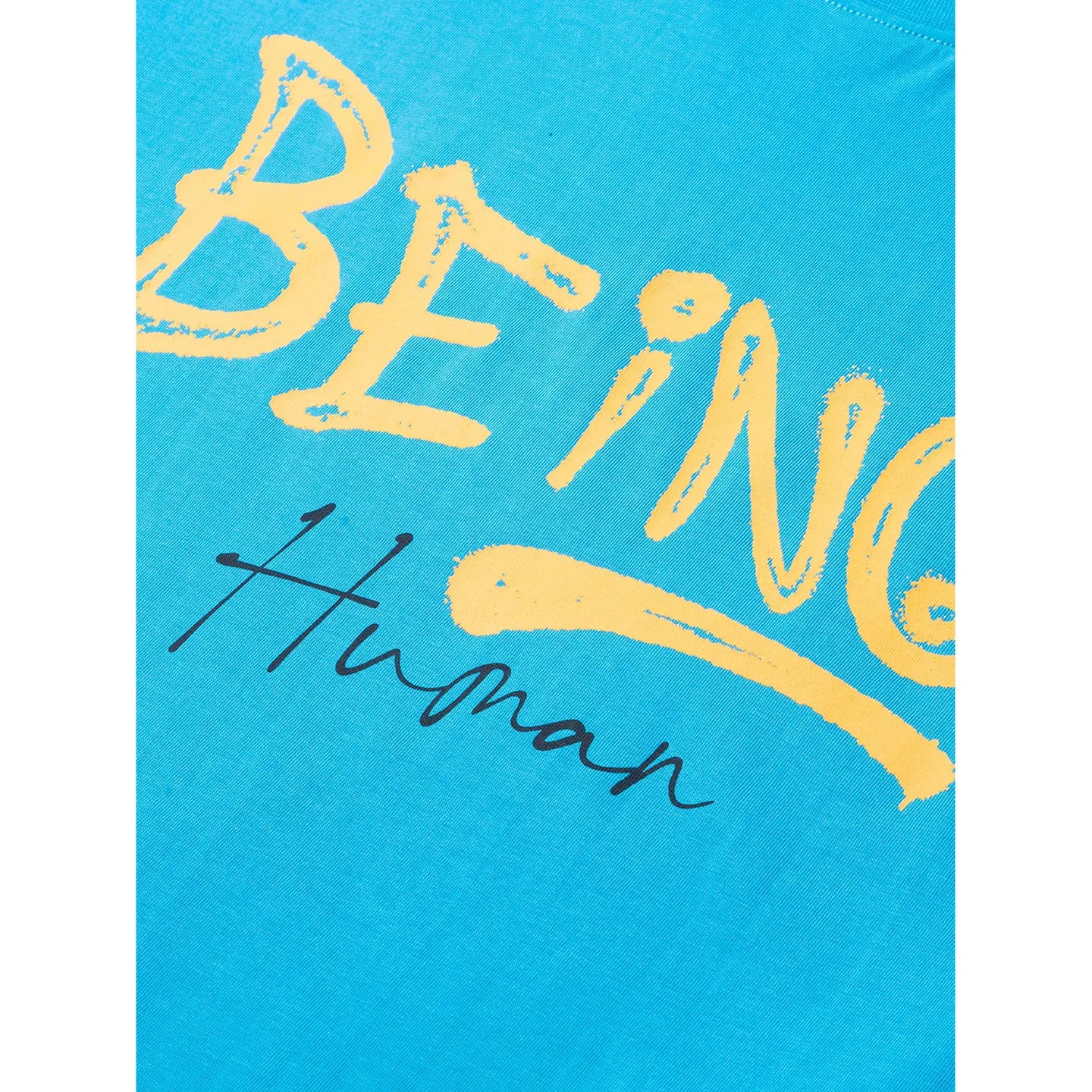 Malibu Blue Regular Fit Round Neck Men's T-Shirt by Being Human Clothing