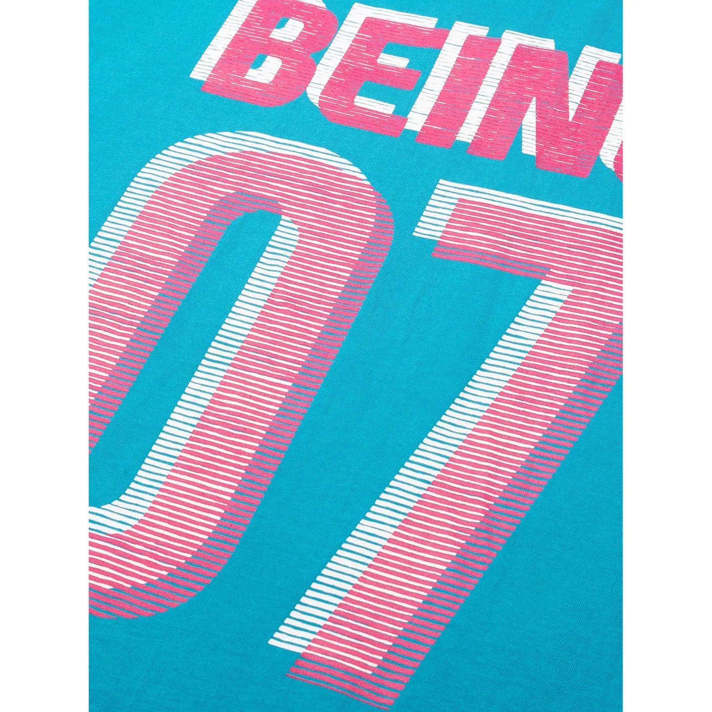 Dark Teal Regular Fit Round Neck Mens' T-Shirt by Being Human Clothing