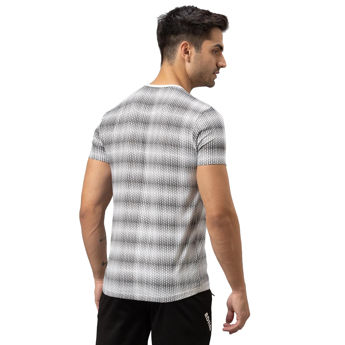 White Regular Fit Round Neck Men's T-Shirt by Being Human Clothing