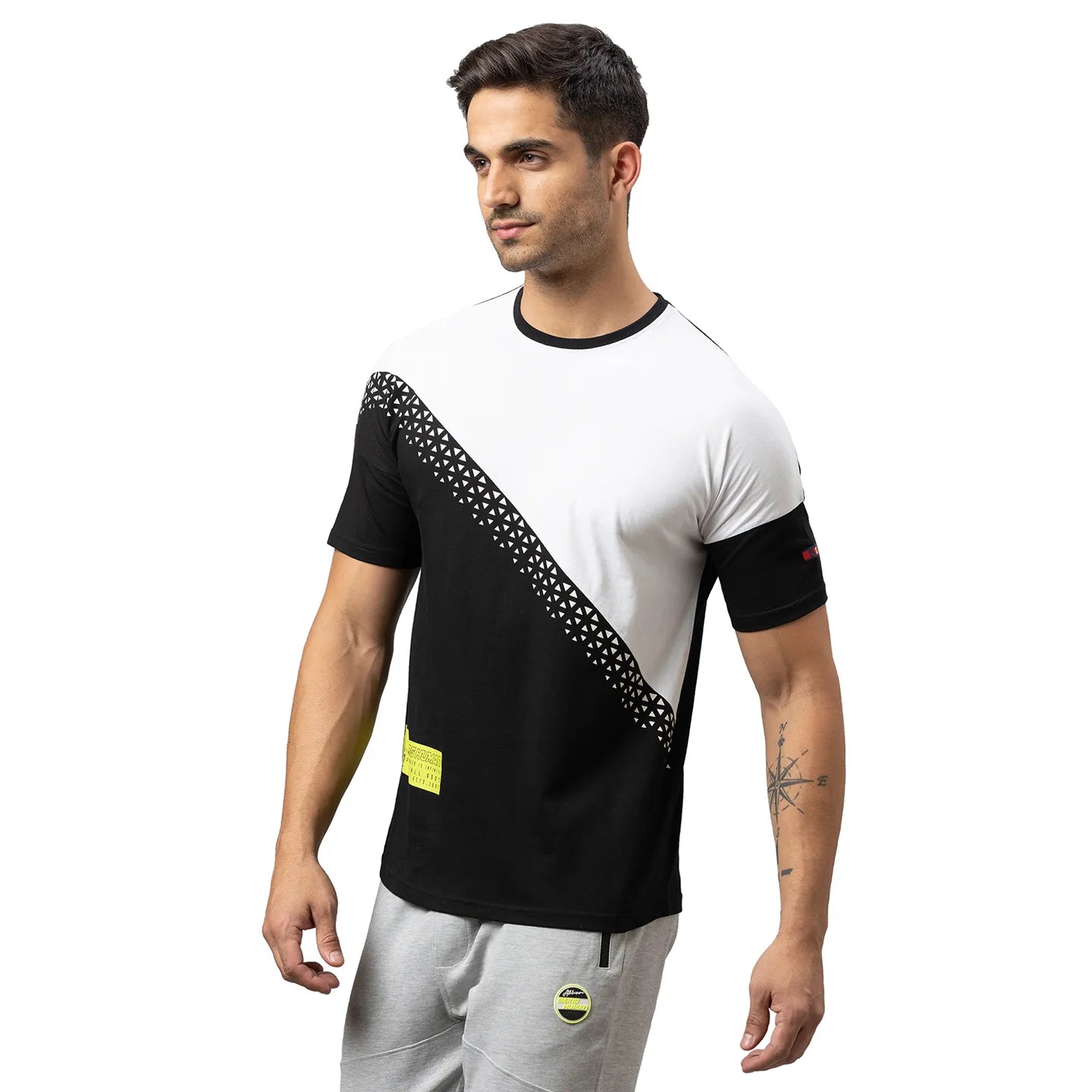 Being Human Clothing Men Regular Fit Crew Neck T-Shirts-Black