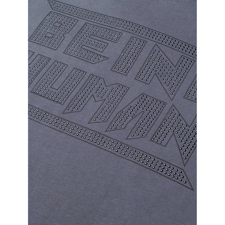 Dark Grey Regular Fit Round Neck Men's T-Shirt by Being Human Clothing