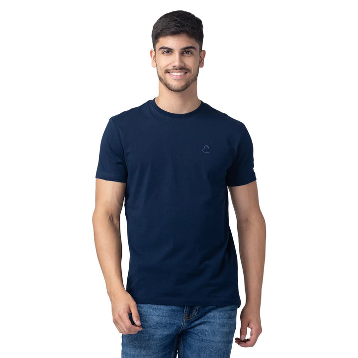 Blue Regular Fit Men's Short Sleeves T-Shirt by Being Human Clothing