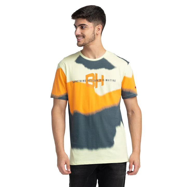 Peppermint Regular Fit Round Neck Men's T-Shirt by Being Human Clothing