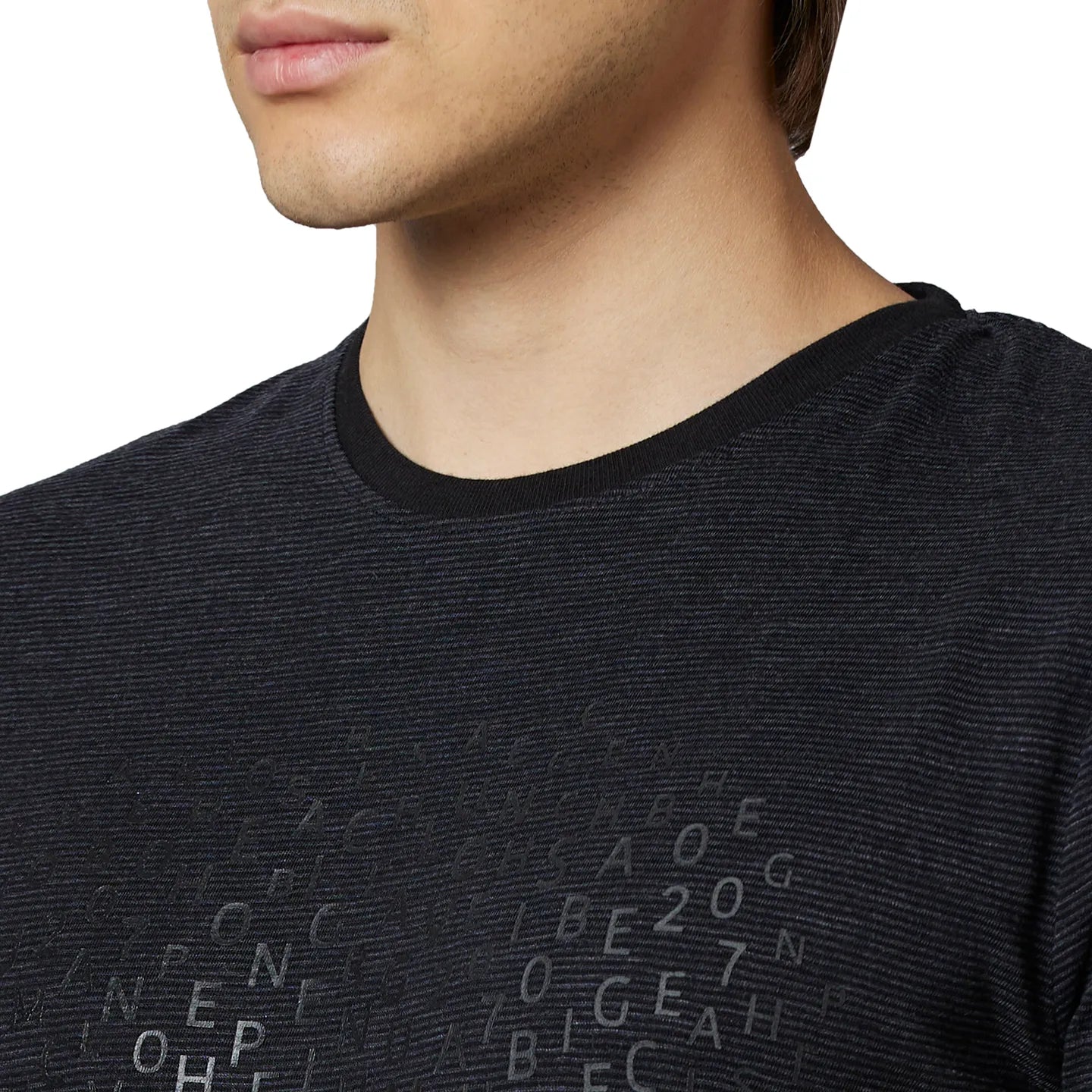 Being Human Clothing Men Regular Fit Crew Neck T-Shirts-Black