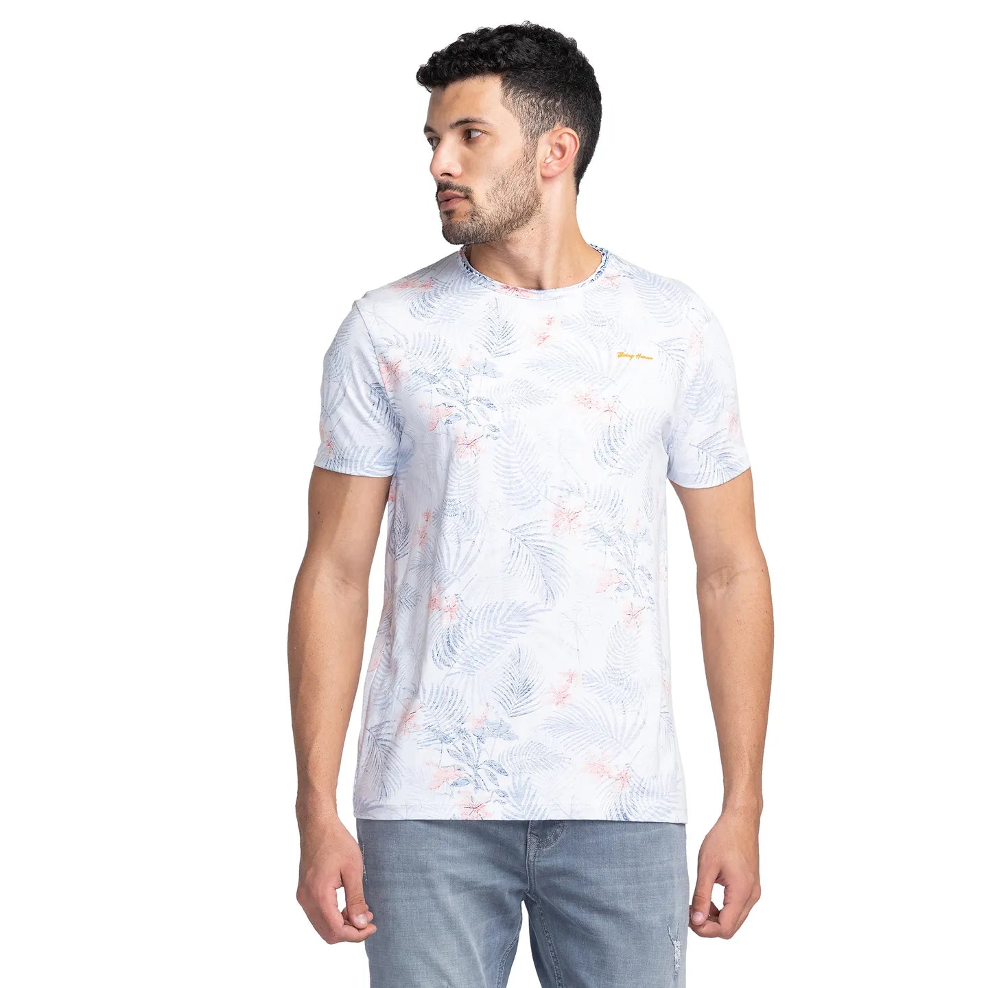 Being Human Clothing Men Regular Fit Crew Neck T-Shirts-White