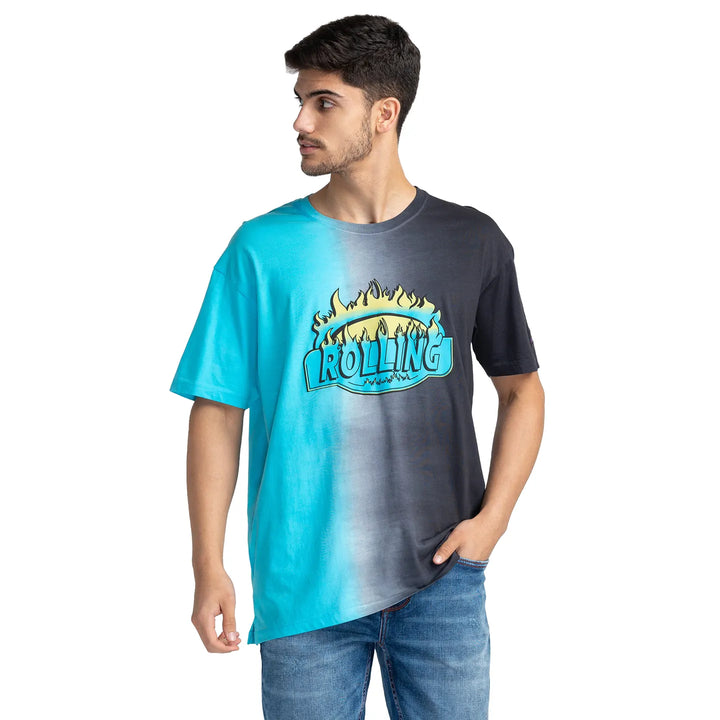 Black Regular Fit Round Neck Men's T-Shirt by Being Human Clothing