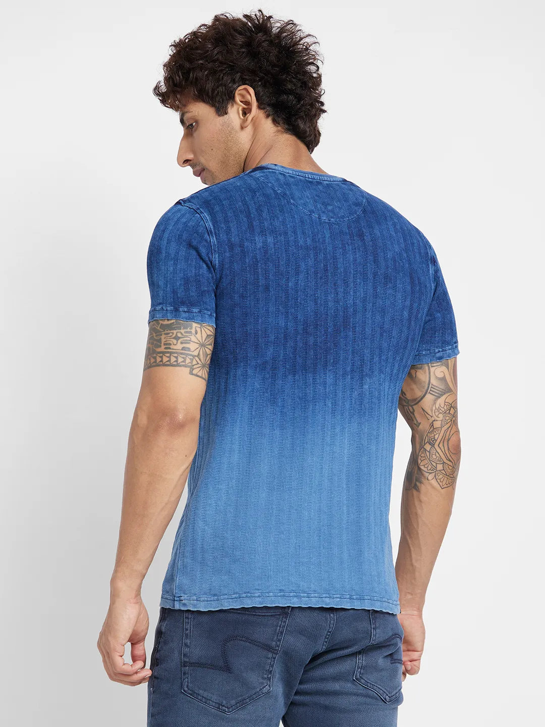 Purple Regular Fit Men's Short Sleeves T-Shirt by Being Human Clothing