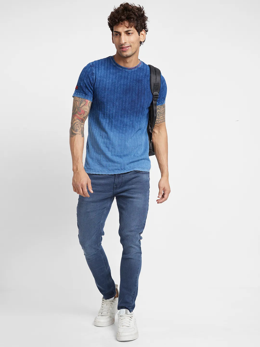 Purple Regular Fit Men's Short Sleeves T-Shirt by Being Human Clothing