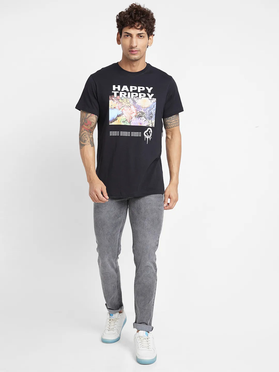 Being Human Clothing Men  T-Shirts-Black