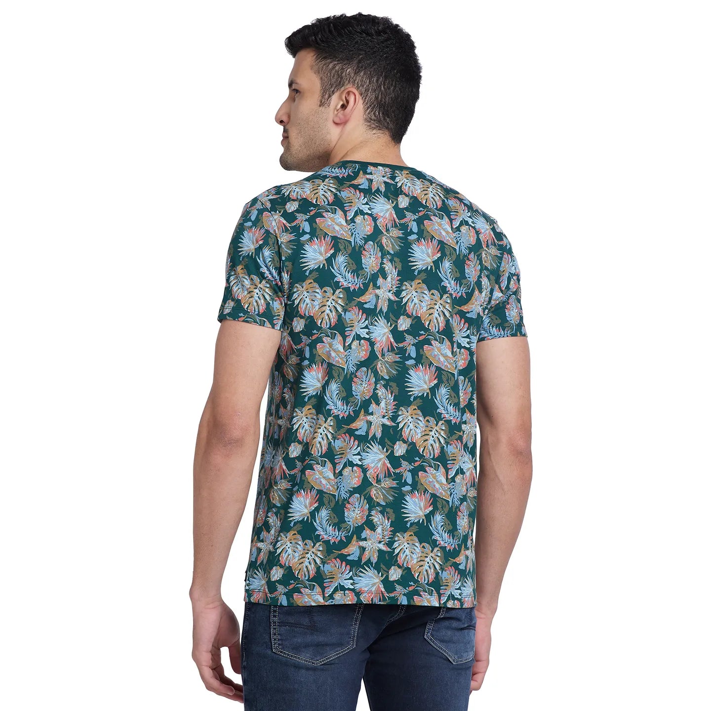 Umber Regular Fit Round Neck Men's T-Shirt by Being Human Clothing