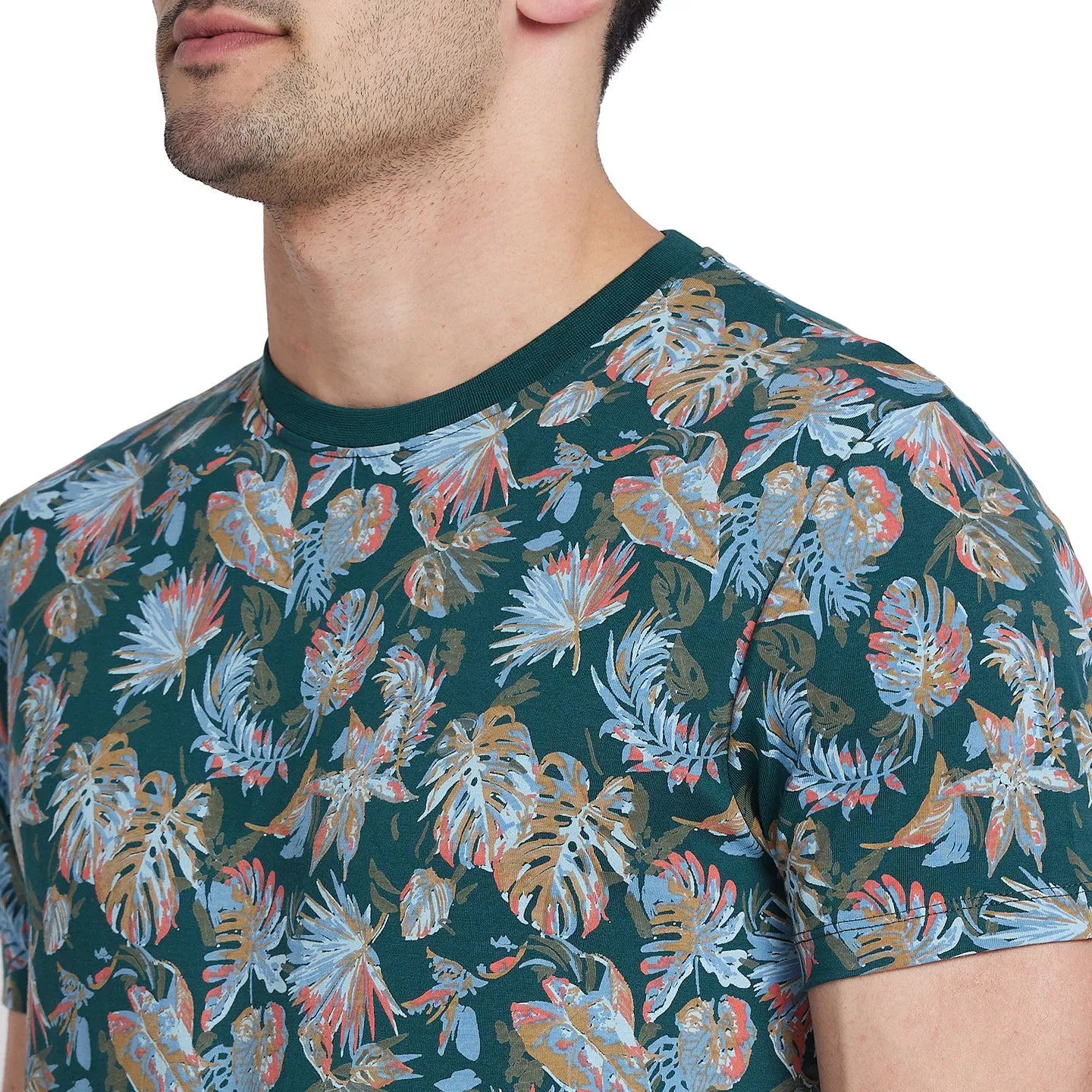 Umber Regular Fit Round Neck Men's T-Shirt by Being Human Clothing