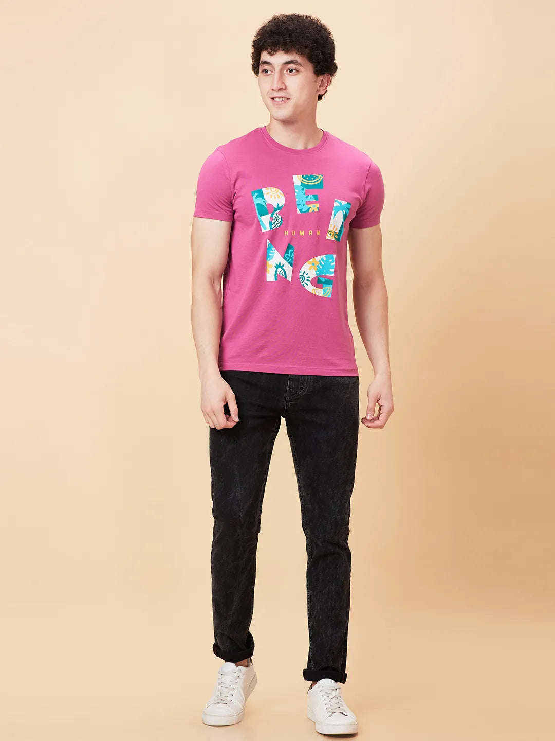 Being Human Clothing Men None T-Shirts-Mauve Haze