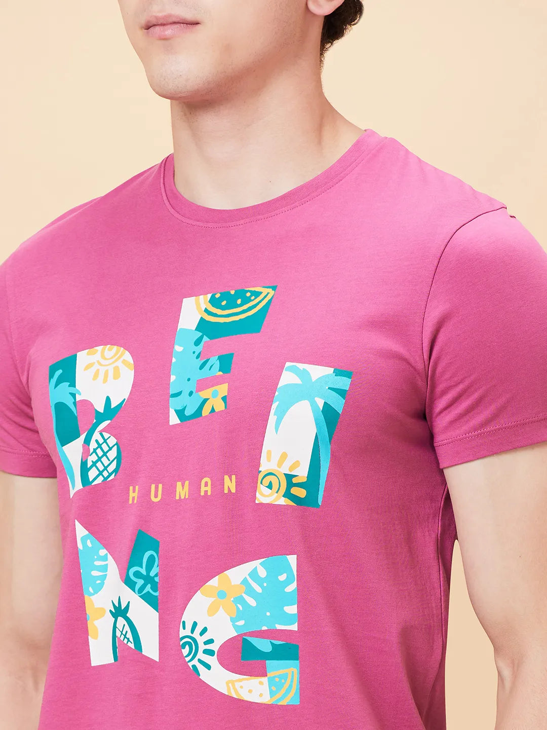 Being Human Clothing Men None T-Shirts-Mauve Haze