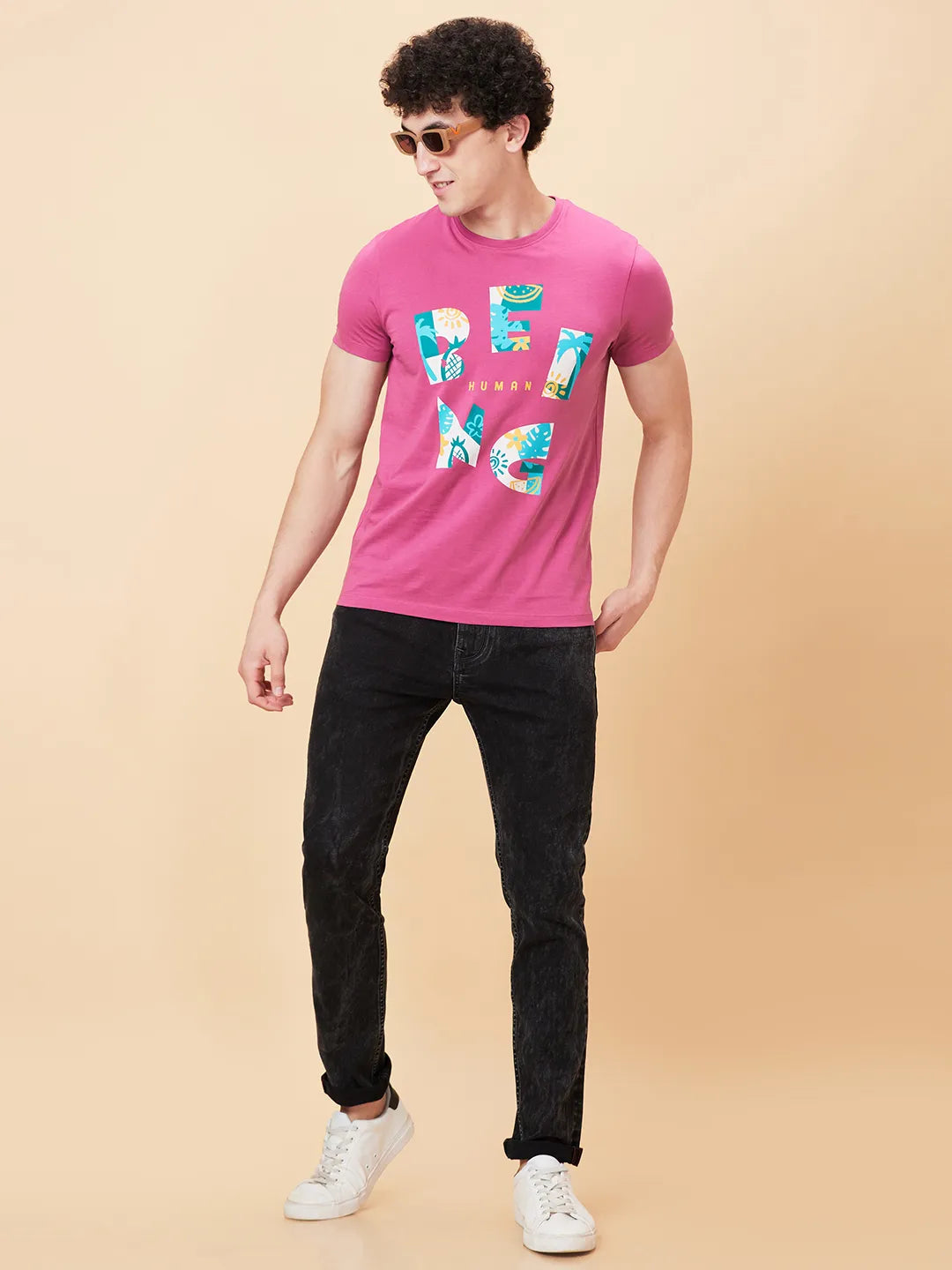 Being Human Clothing Men None T-Shirts-Mauve Haze