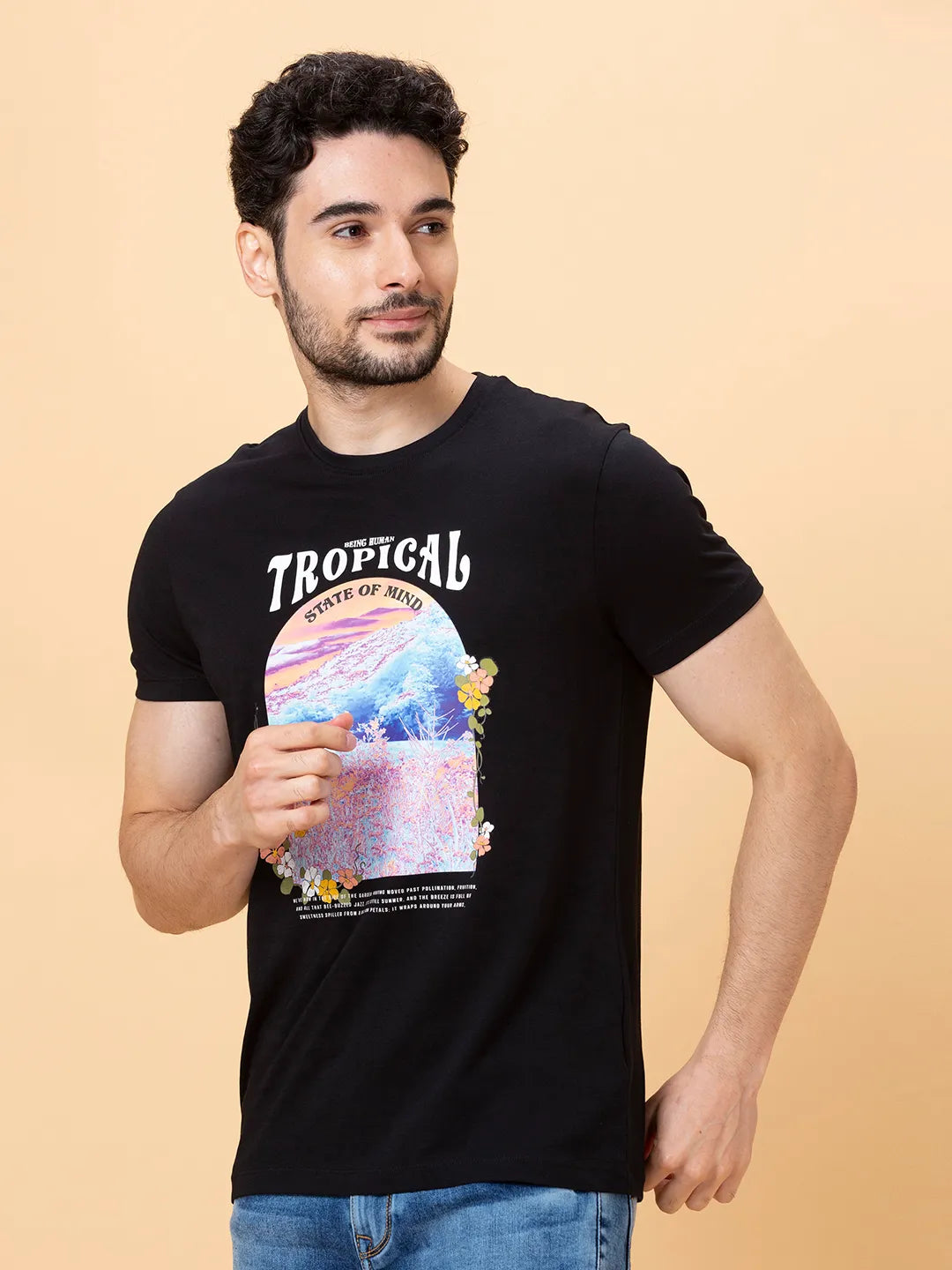 Being Human Clothing Men None T-Shirts-Black