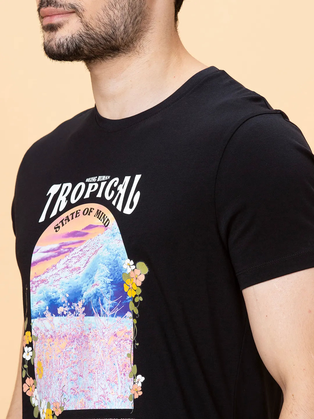 Being Human Clothing Men None T-Shirts-Black