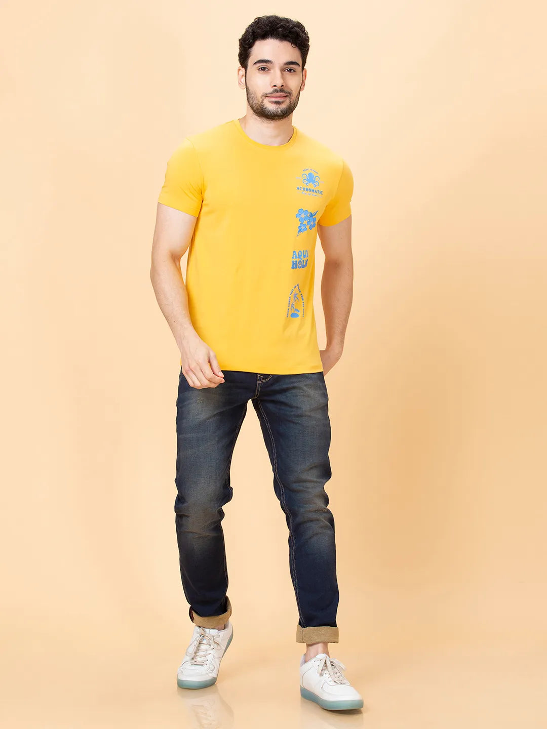 Being Human Clothing Men None T-Shirts-Yellow