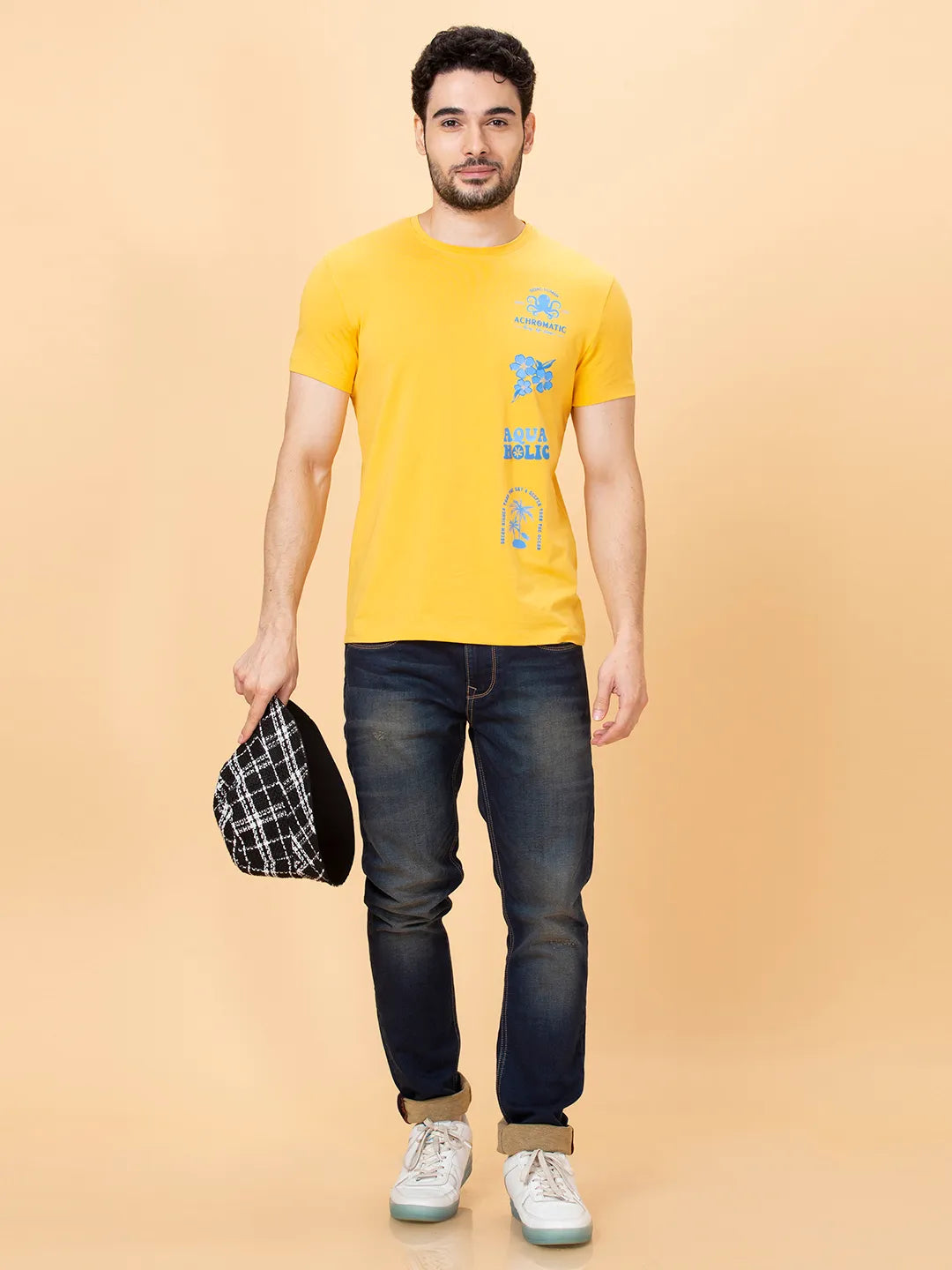 Being Human Clothing Men None T-Shirts-Yellow