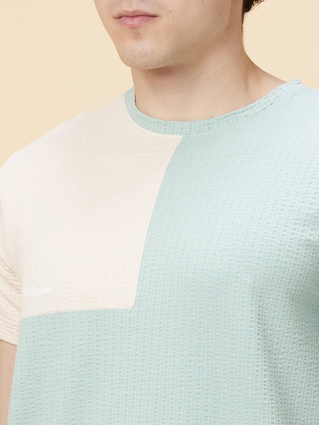 Green Regular Fit Round Neck Men's T-Shirt by Being Human Clothing