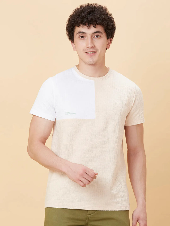 Orange Regular Fit Men's Short Sleeves T-Shirt by Being Human Clothing