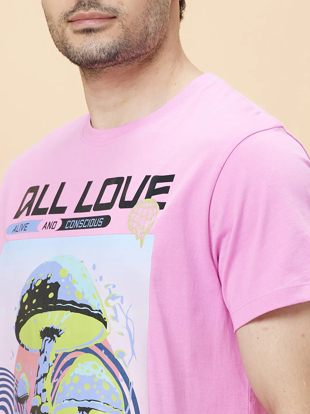 Being Human Clothing Men None T-Shirts-Bebe Pink