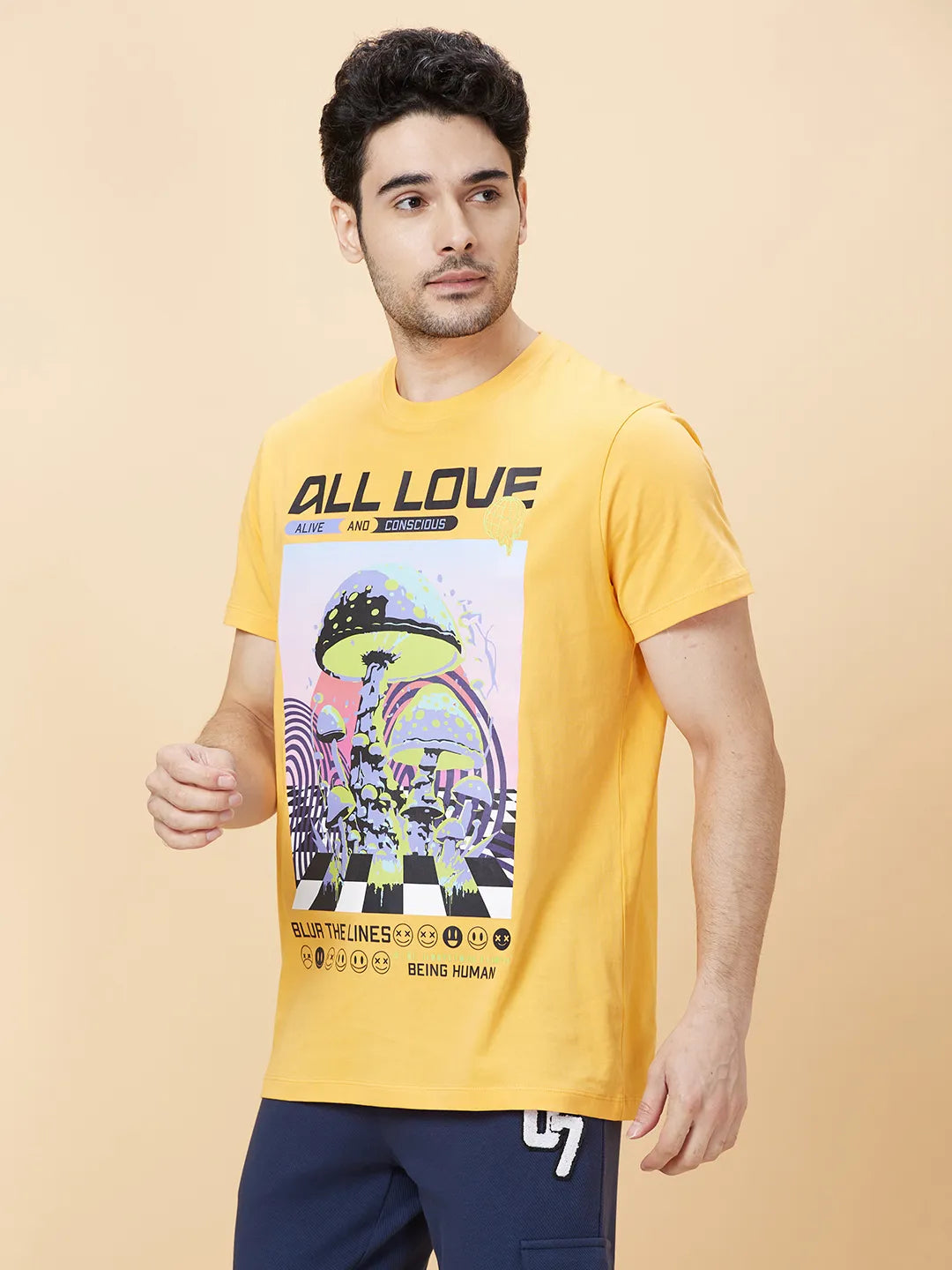 Being Human Clothing Men None T-Shirts-Vibrant Orange