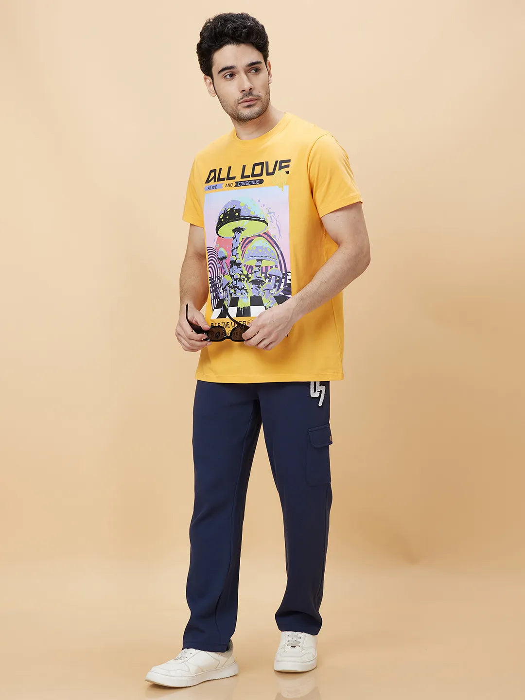 Being Human Clothing Men None T-Shirts-Vibrant Orange