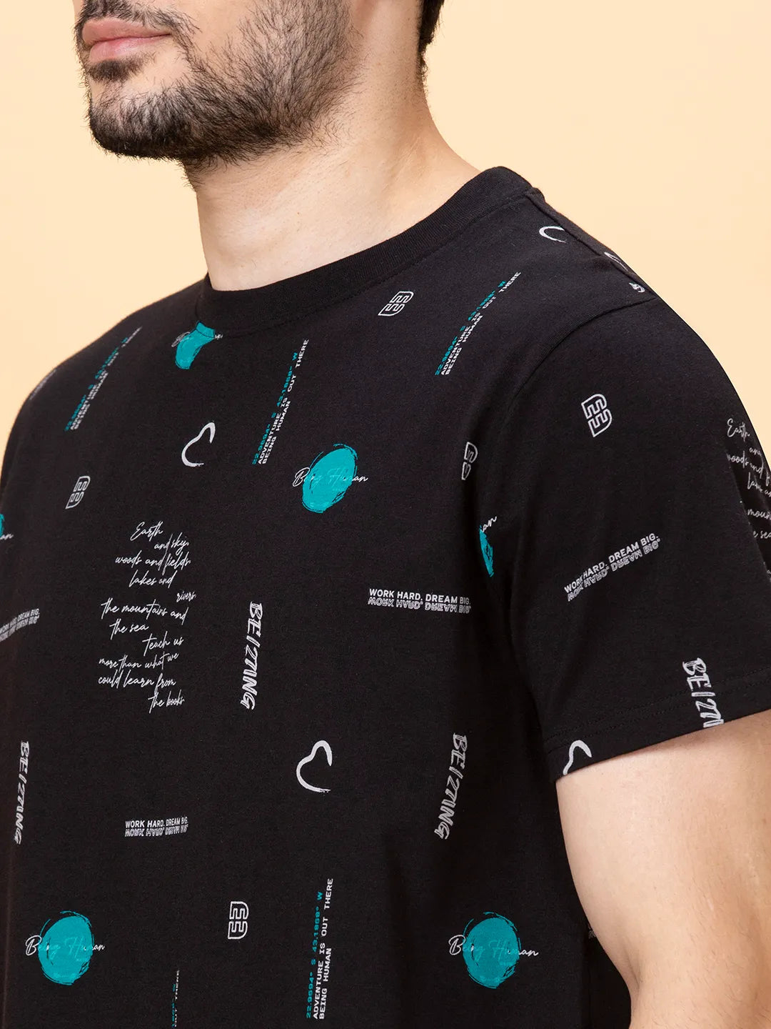 Being Human Clothing Men None T-Shirts-Black