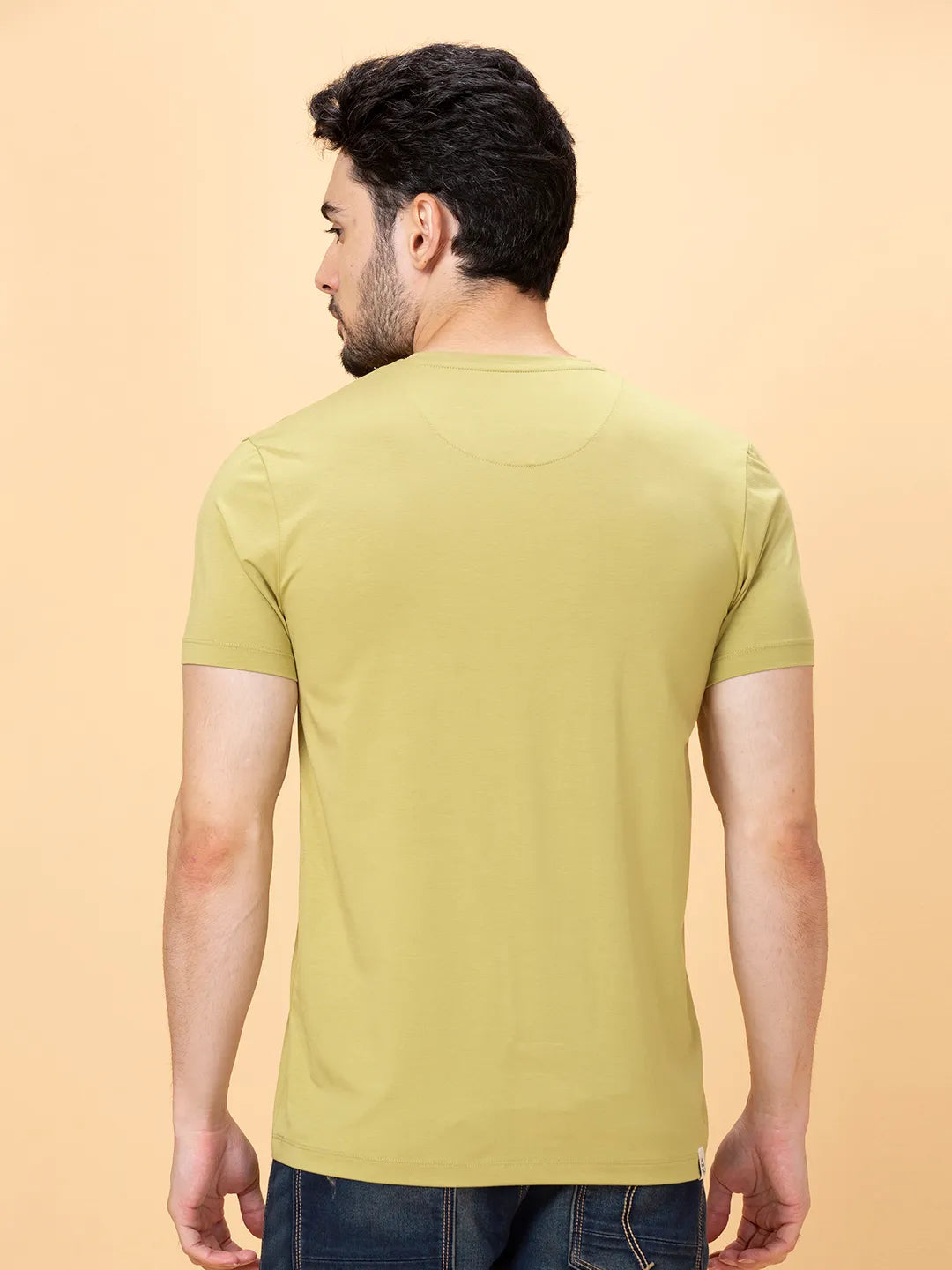 Pista Regular Fit Round Neck Men's T-Shirt by Being Human Clothing