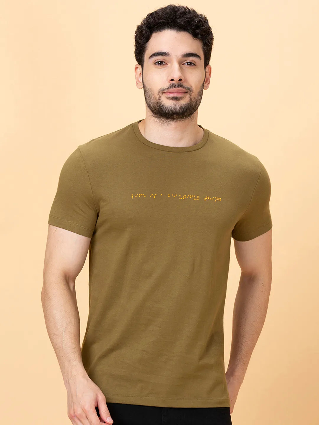 Being Human Clothing Men None T-Shirts-Olive