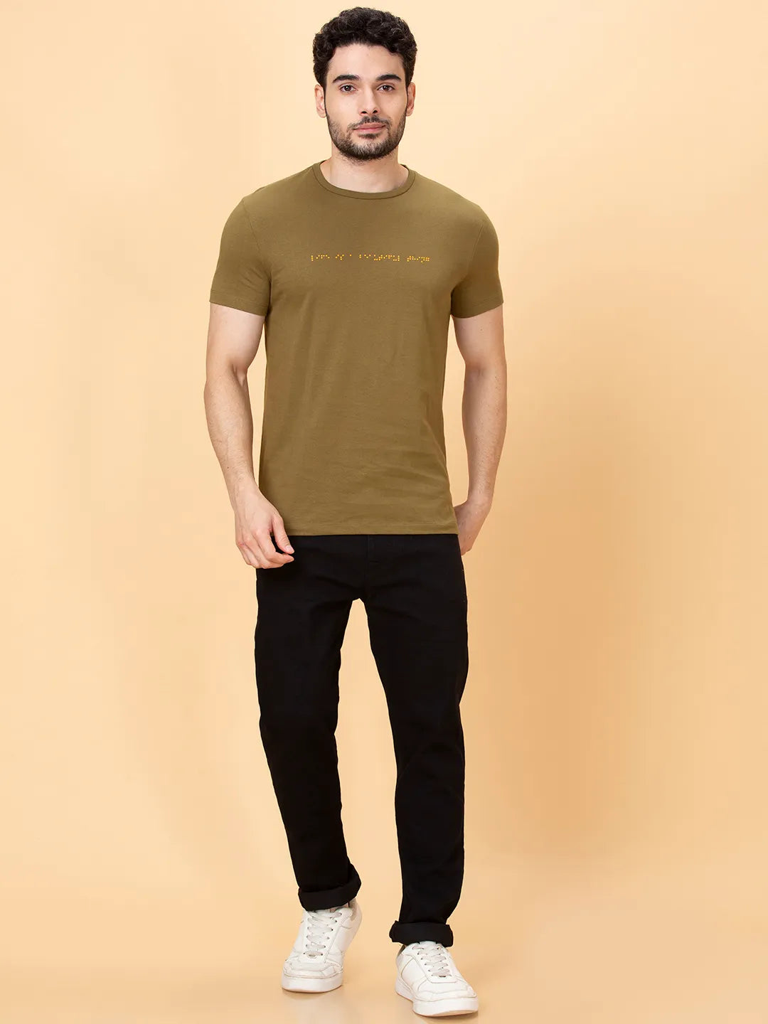 Being Human Clothing Men None T-Shirts-Olive