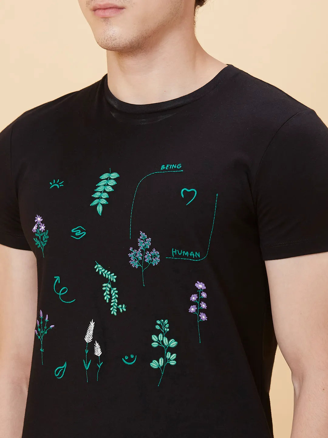 Being Human Clothing Men None T-Shirts-Black