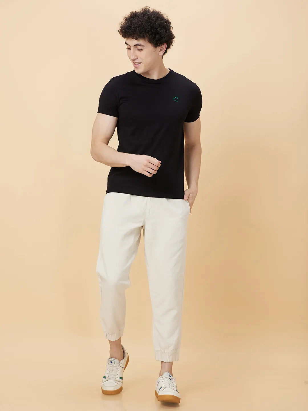 Men None T-Shirts-Black by Being Human Clothing