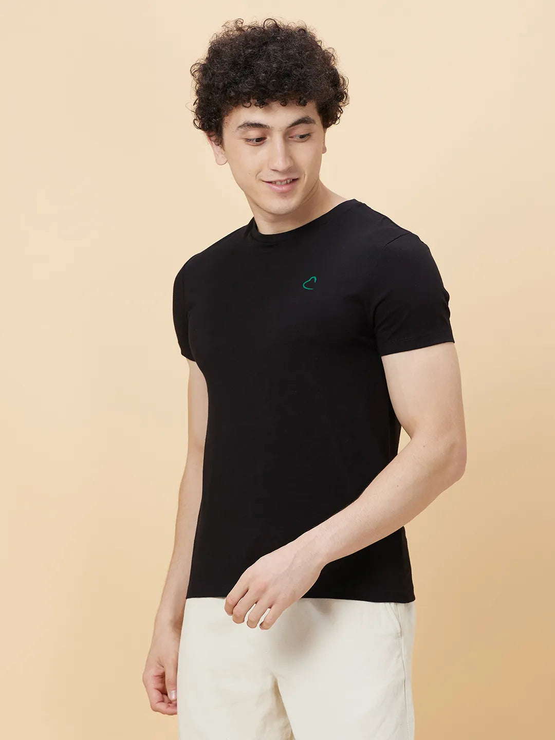 Men None T-Shirts-Black by Being Human Clothing