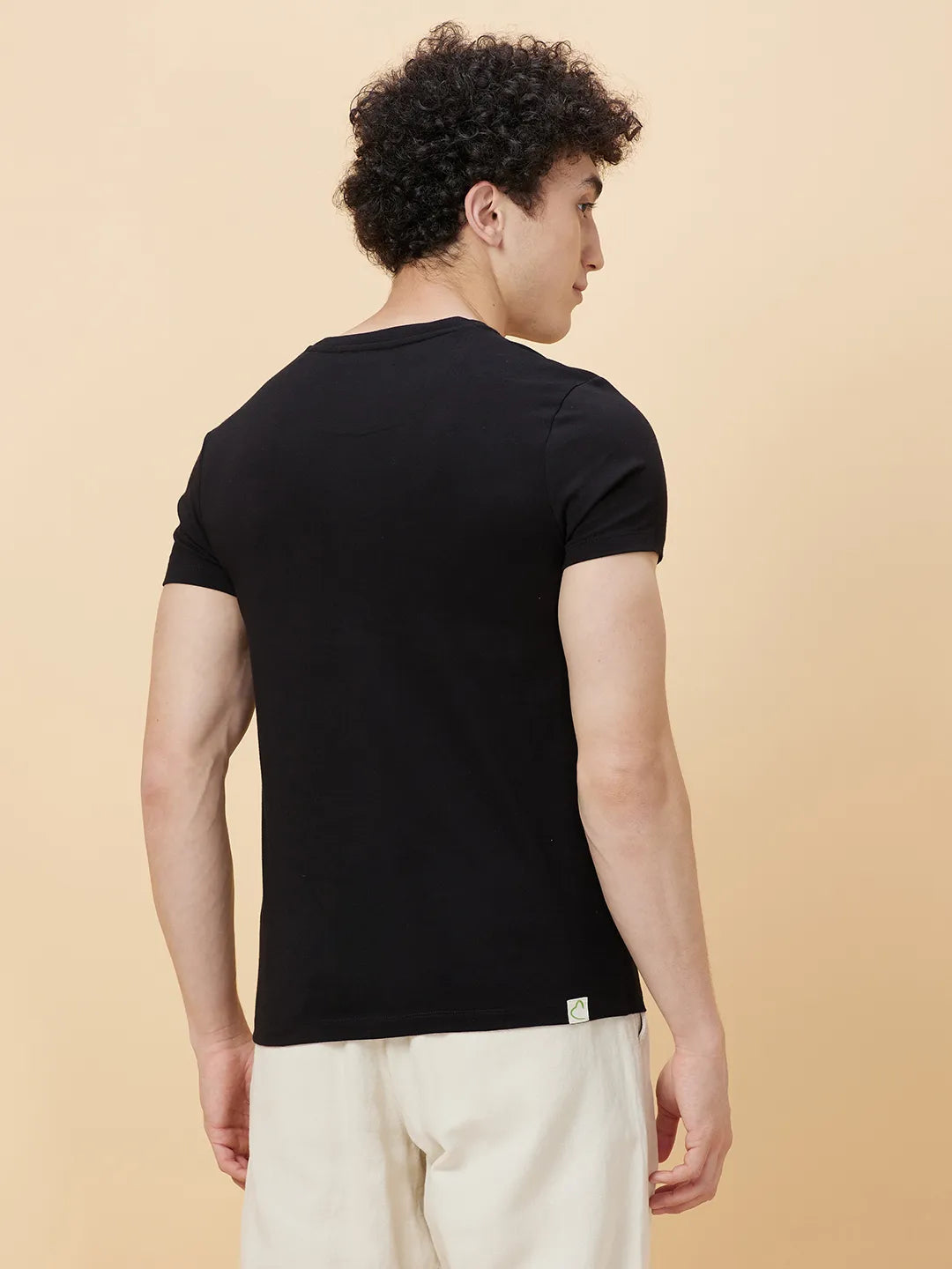 Men None T-Shirts-Black by Being Human Clothing