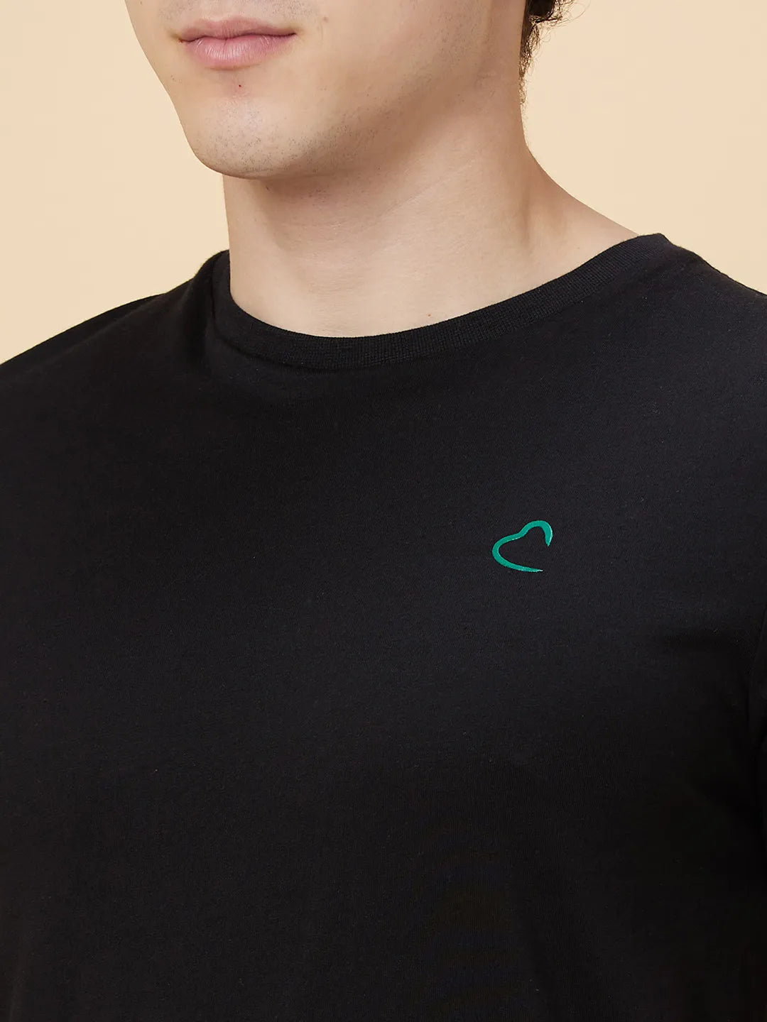 Men None T-Shirts-Black by Being Human Clothing