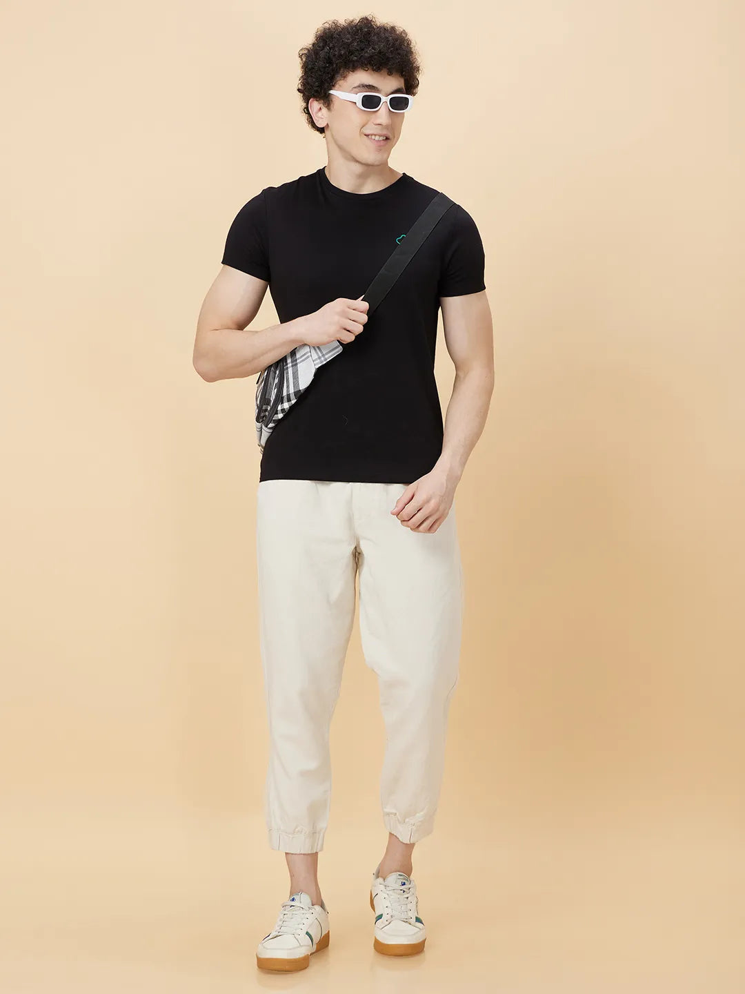 Men None T-Shirts-Black by Being Human Clothing