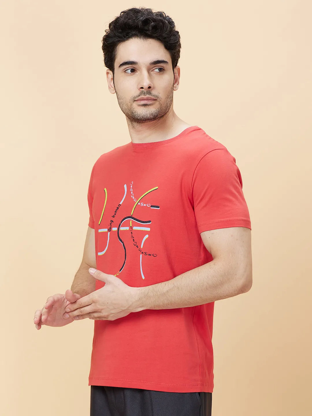 Being Human Clothing Men None T-Shirts-Orange